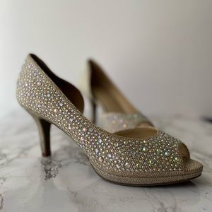 Sparkling Gold D’Orsay Pump - excellent condition